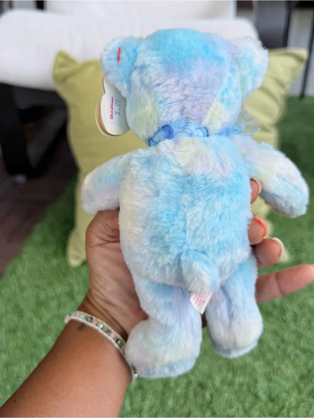 TY Beanie Babies Laguna Blue Pastel Bear 2007 Retired With Tags